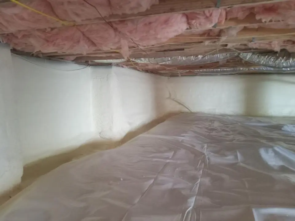 Crawl space encapsulation with closed-cell spray foam for Spray Foam Roofing in Port Salerno